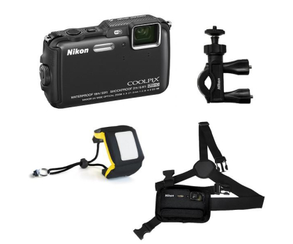 Aparat Nikon COOLPIX AW120 Black + Zestaw